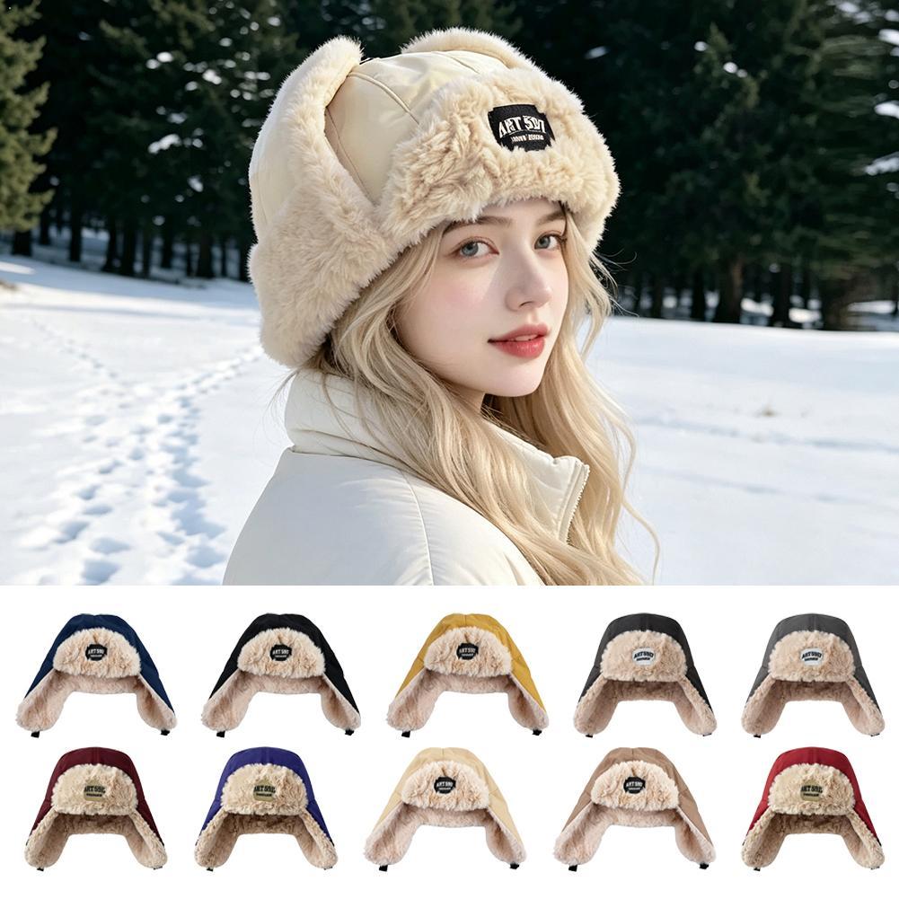 Winter Trapper Hat - Wintermuts met imitatiebontvoering, winddichte oorflappen, Ushanka-muts,