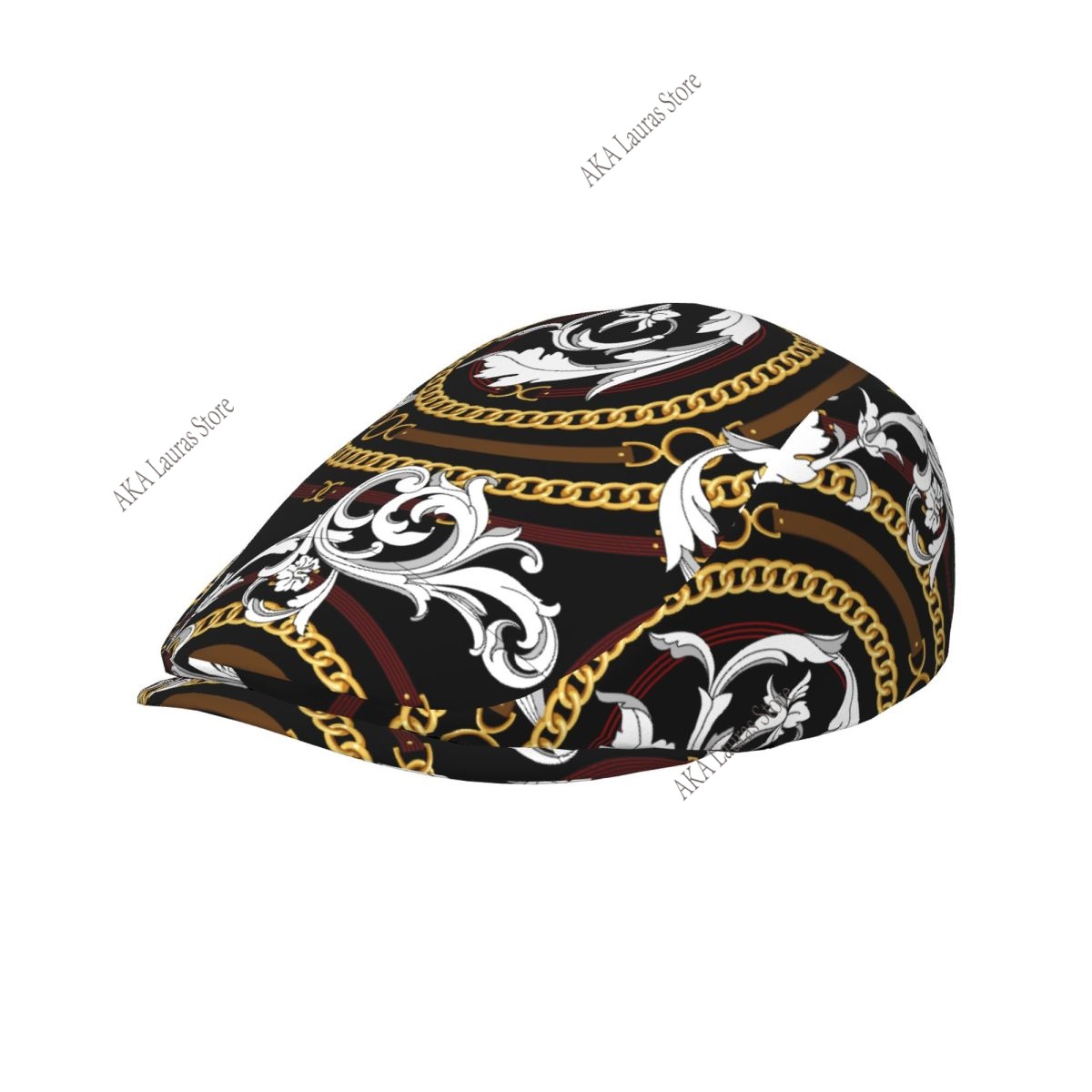 Newsboy Cap Ivy - Newsboy Cap Goud Barok Vintage Casual