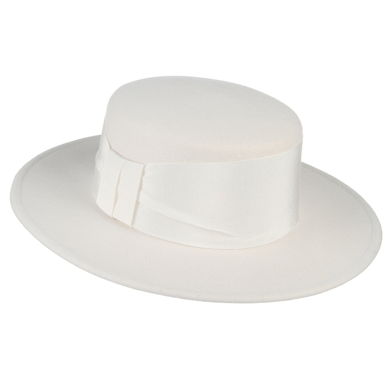 100% wollen witte herfst-winte - Fedora Hat Wool recensie en prijs