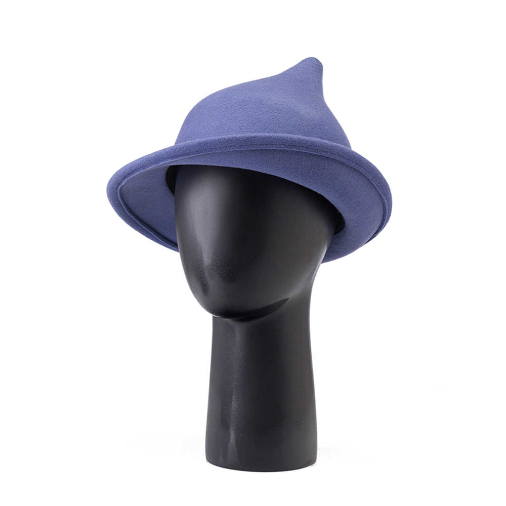 Modieuze heks 100% wol puntige - Fedora Hat Wool recensie en prijs