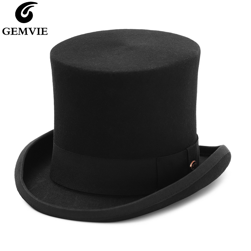 GEMVIE 17 cm 100% Wolvilt Hoge - Fedora Hat Wool recensie en prijs