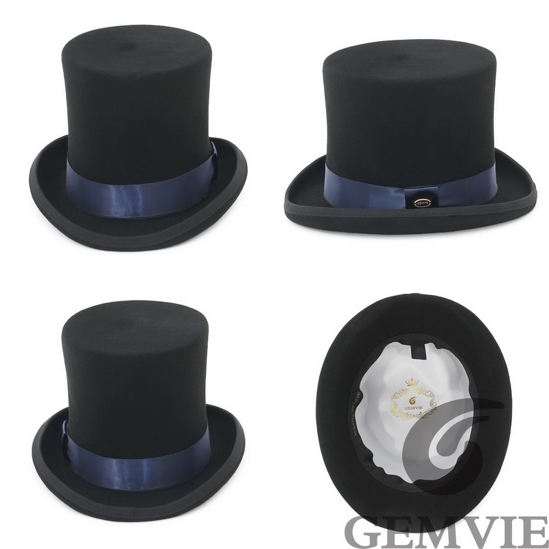 GEMVIE 17 cm 100% Wolvilt Hoge - Fedora Hat Wool recensie en prijs