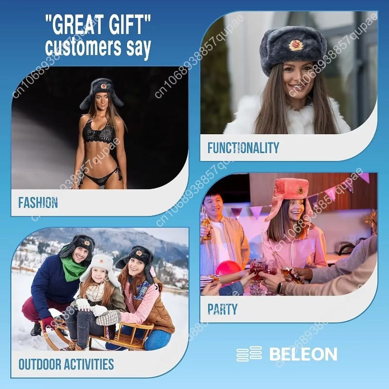 BELEON Ushanka Russische bontm - Winter Trapper Hat recensie en prijs