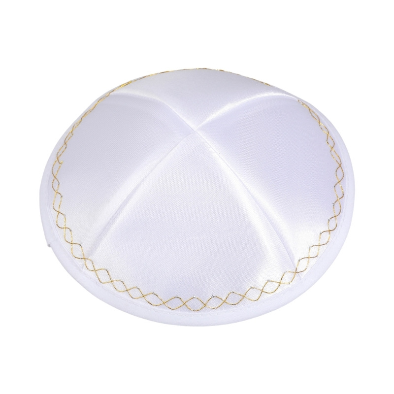 Witte satijnen Joodse kippa me - Skull Cap Helmet Liner recensie en prijs