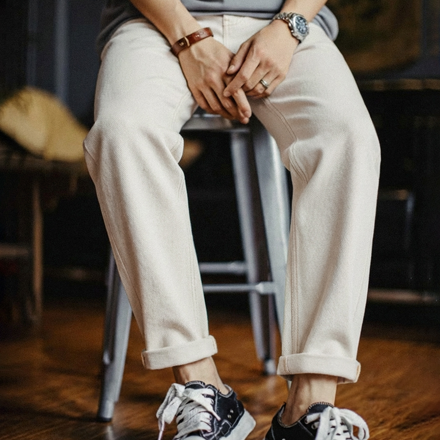 Maden Men's Vintage Witte Zwar - Levis Jeans 501 recensie en prijs
