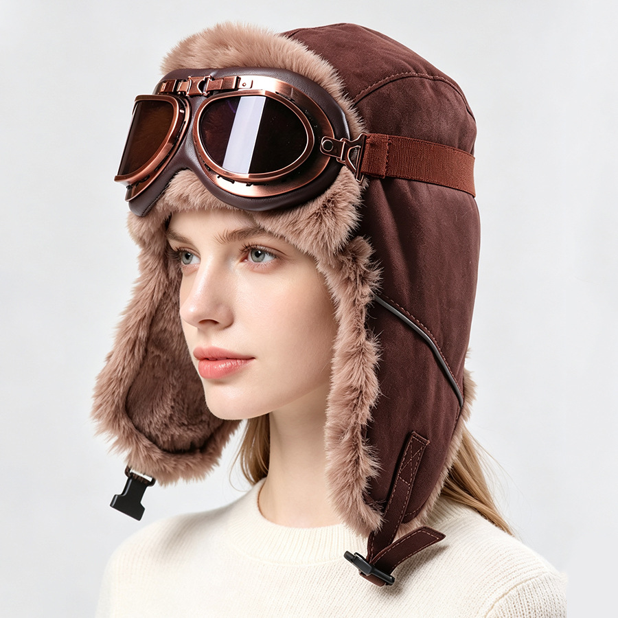 Vintage aviatorhoed met bril,  - Winter Trapper Hat recensie en prijs